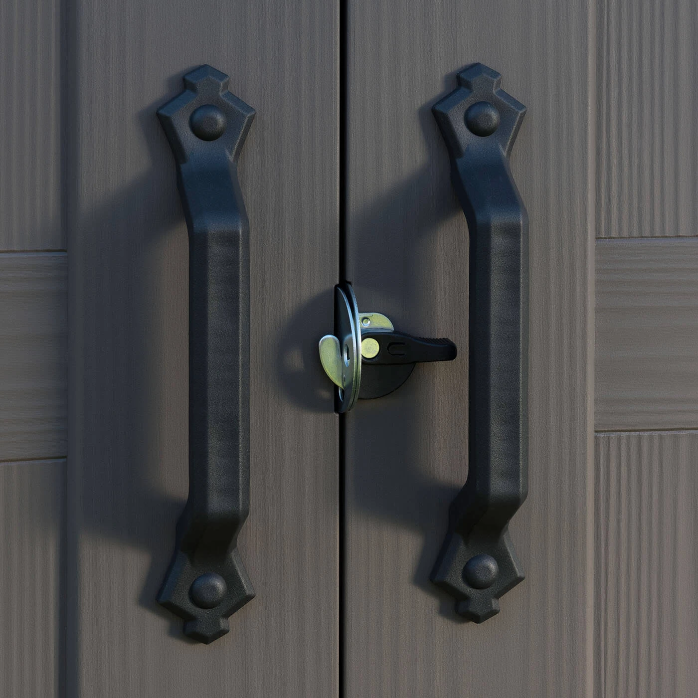 Keter Factor Outdoor Apex Garden Storage Shed 8 X 8 Feet - Beige - Image 4