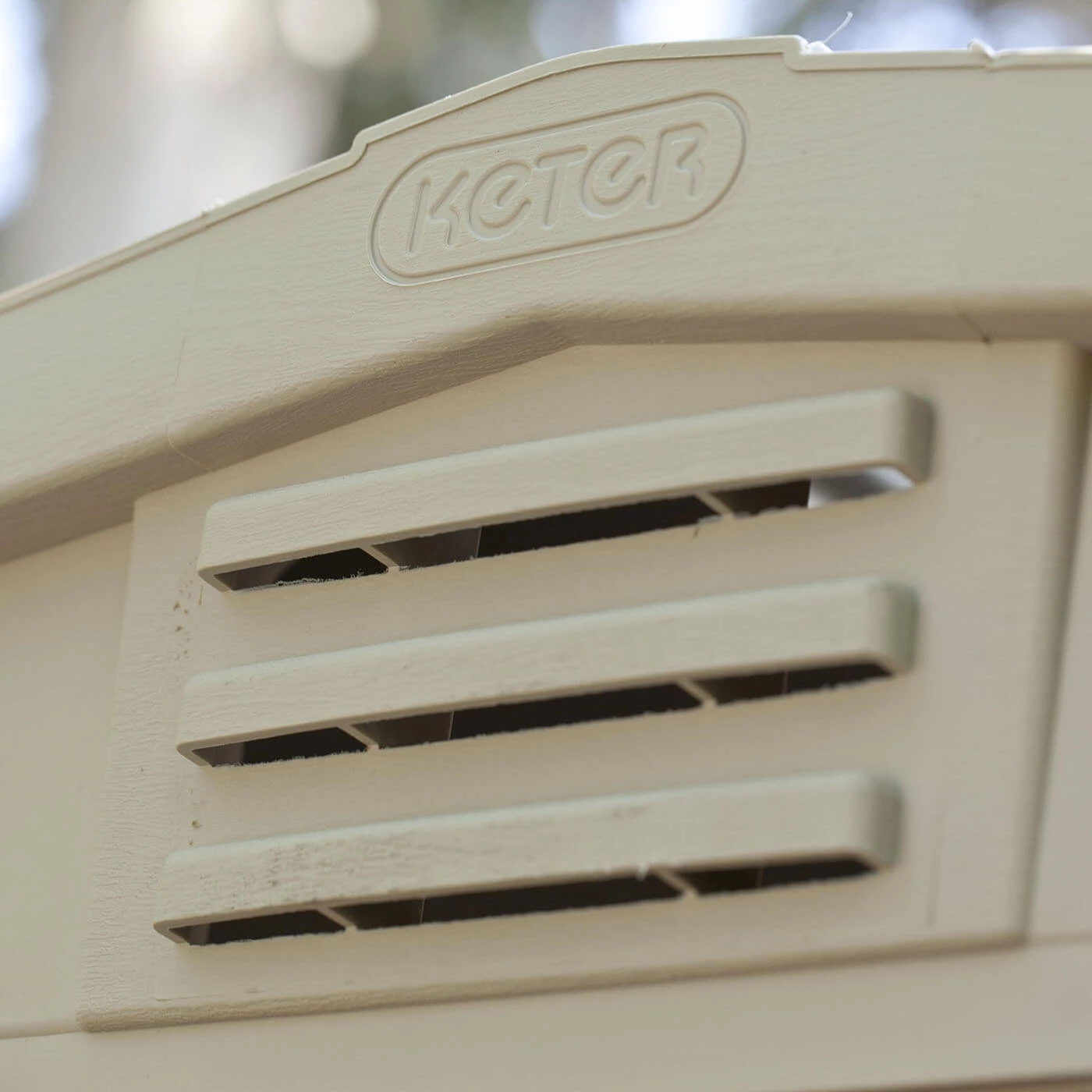 Keter Factor Outdoor Apex Garden Storage Shed, 6 X 6 Feet - Beige - Image 4