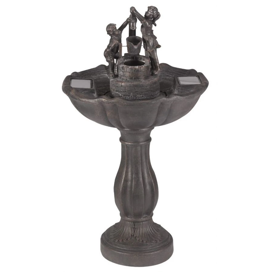 Tipping Pail Bird Solar Powered Water Feature - Image 2