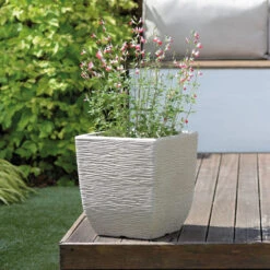 Cotswold Square Planter, Stone Grey - 32cm