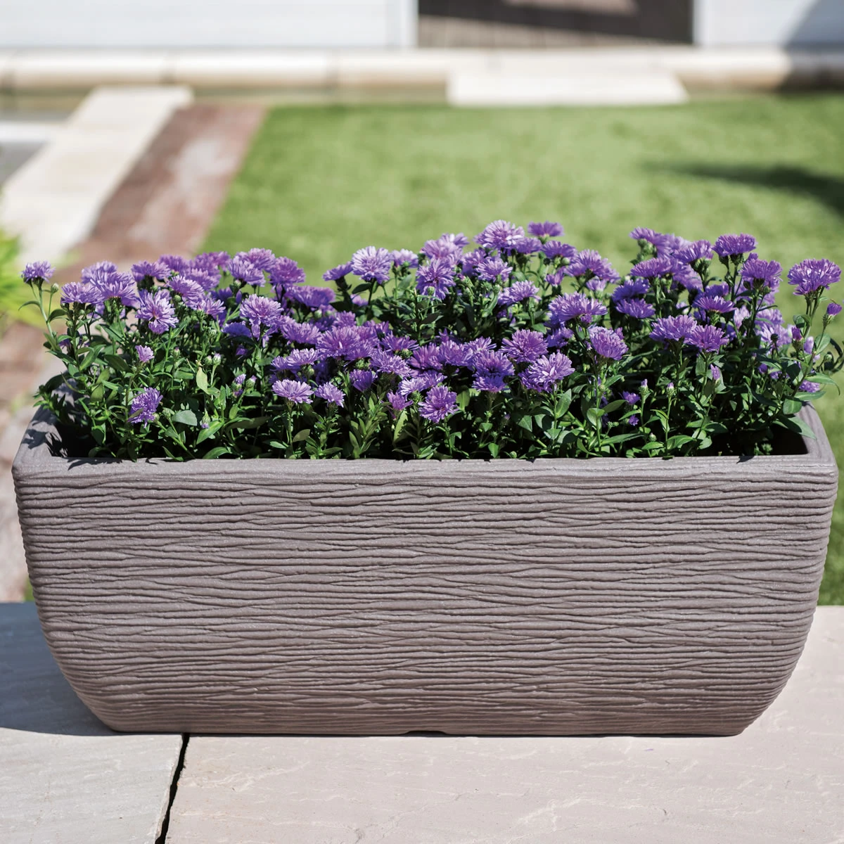 Cotswold Trough Planter - 60cm - Limescale Grey