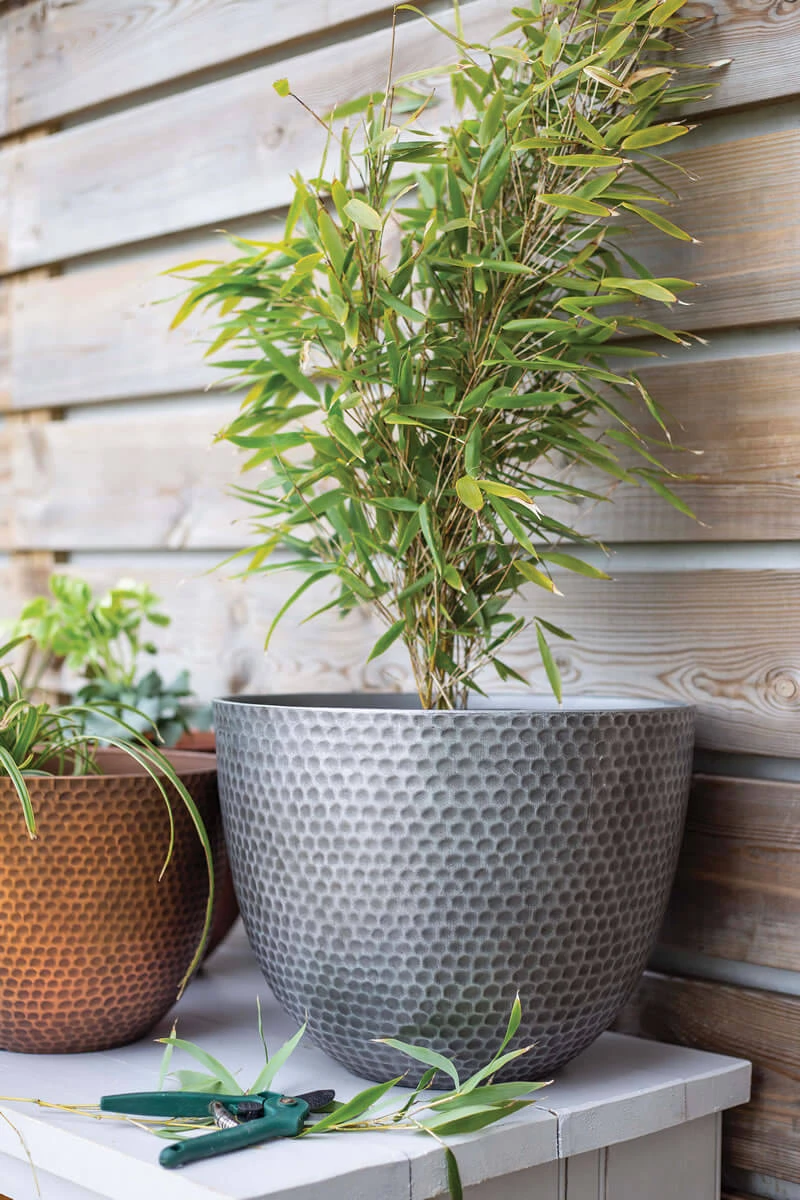 Kelkay Plant Avenue Urban Collection Large Elements Pot Gun Metal Grey - Image 2