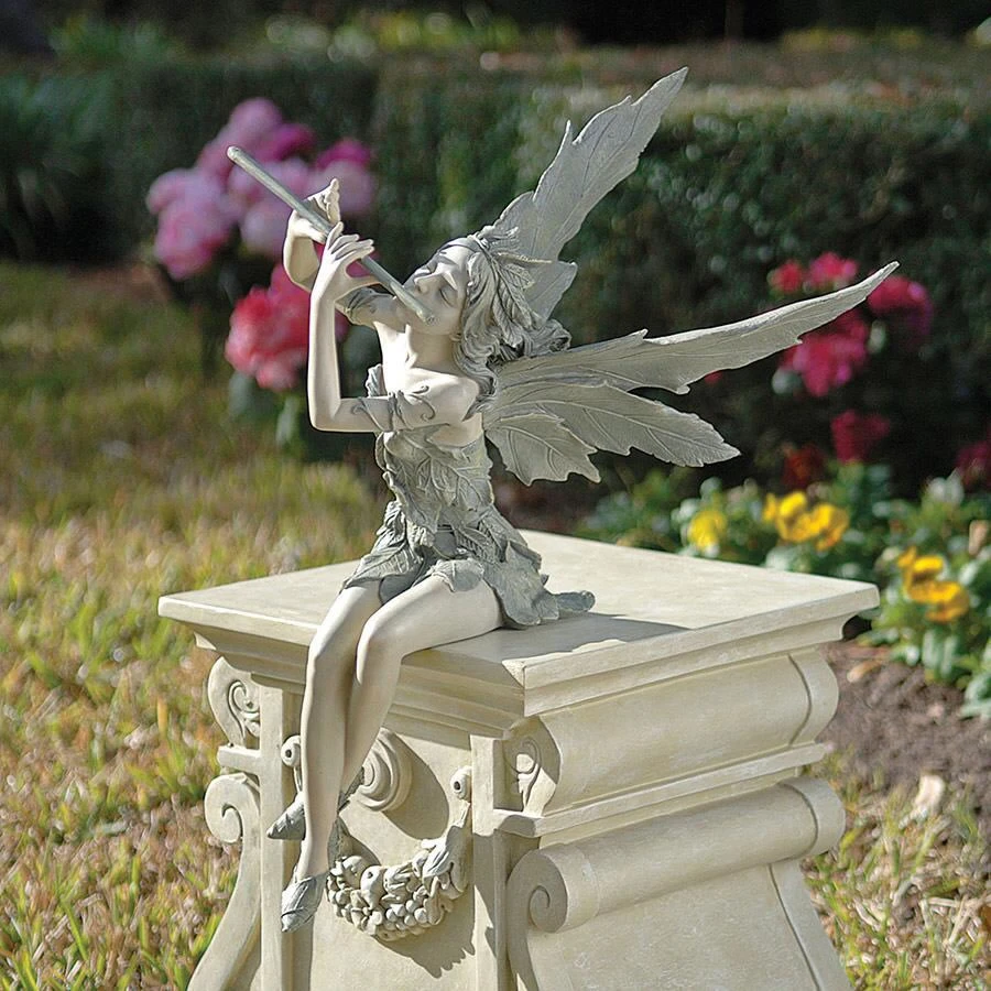Fairy Of The West Wind Garden Ornament By Design Toscano