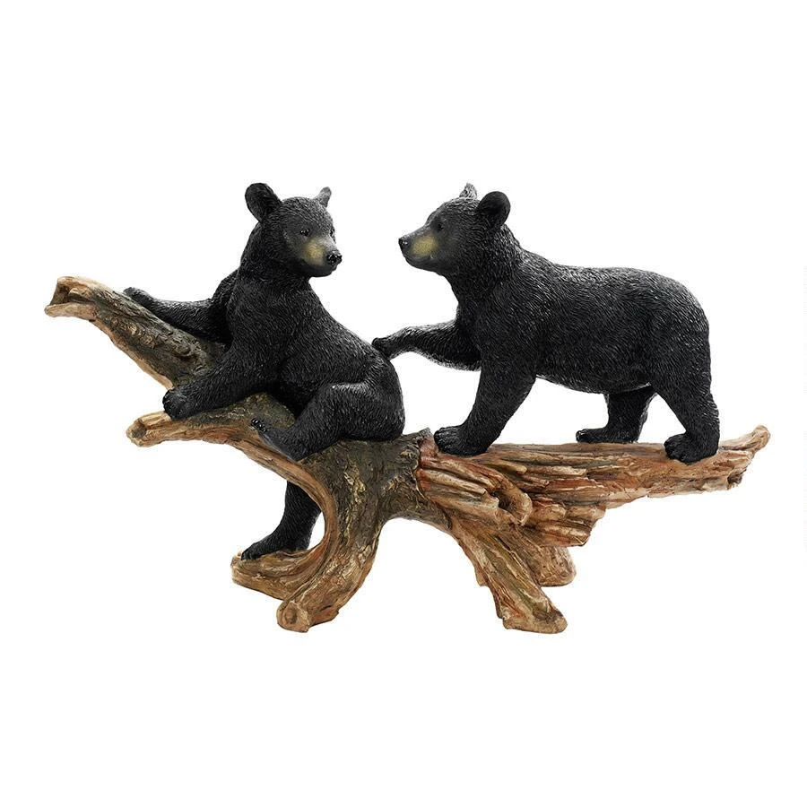 Mischievous Bear Cubs Resin Garden Ornament By Design Toscano - Image 2