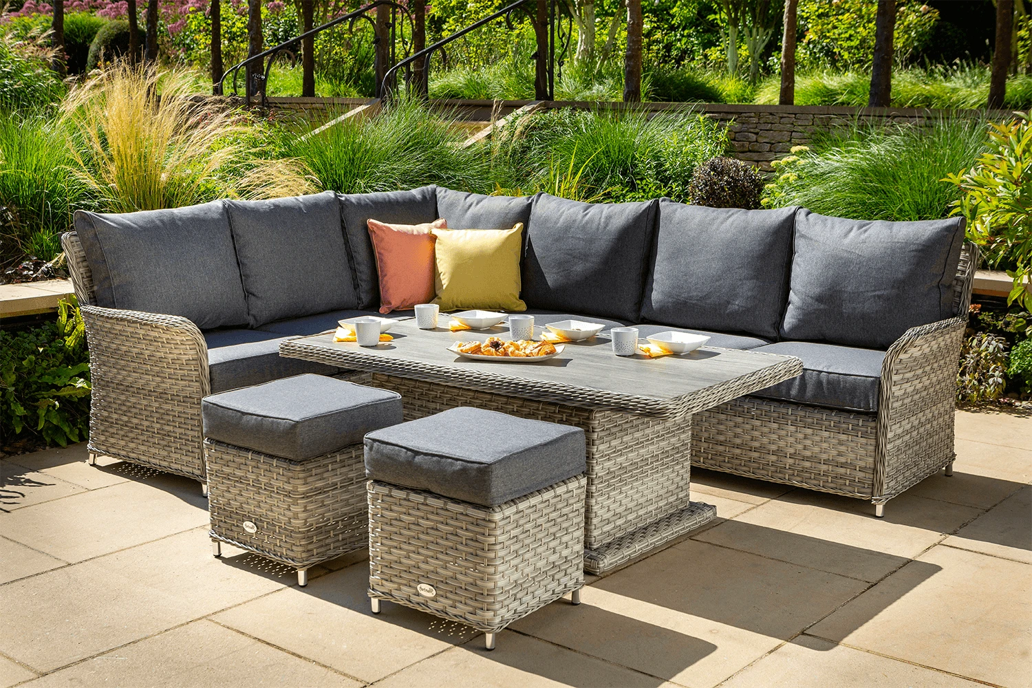 Hartman Heritage Tuscan Rectangular Corner Sofa Set In Ash / Slate - Image 2