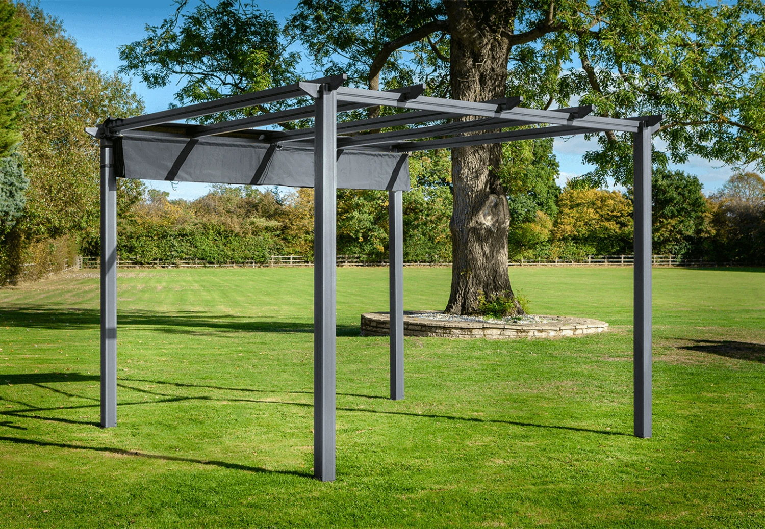 Hartman Roma Pergola 3m X 3m - Grey - Image 2