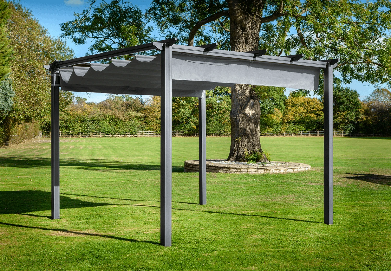 Hartman Roma Pergola 3m X 3m - Grey