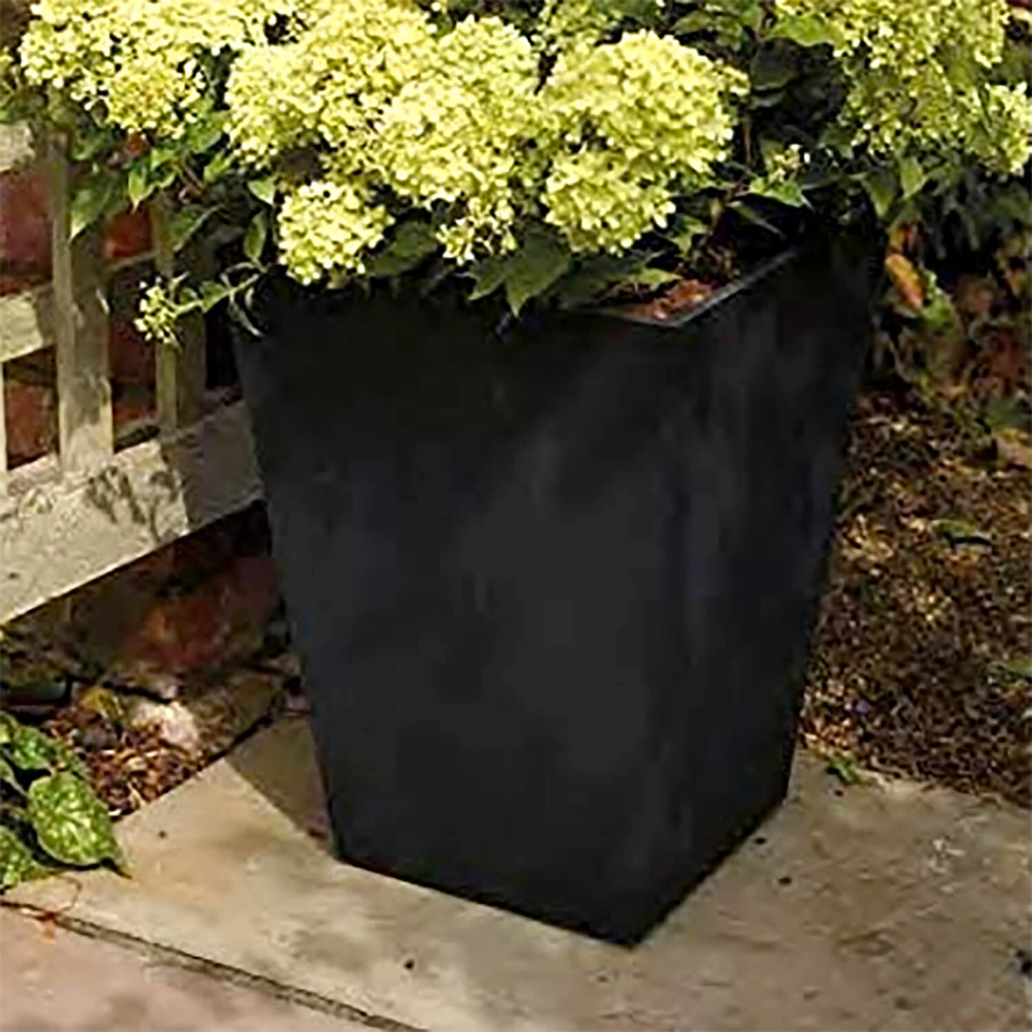 Stewart 40cm Diameter Tall Square Basalt Planter