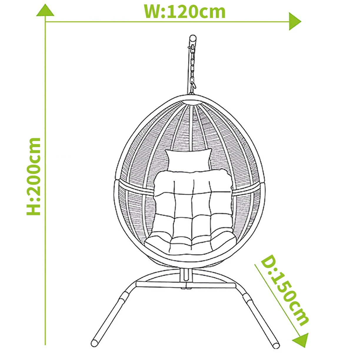 Hartman Heritage / Westbury Cocoon Egg Chair In Ash / Slate - Image 3