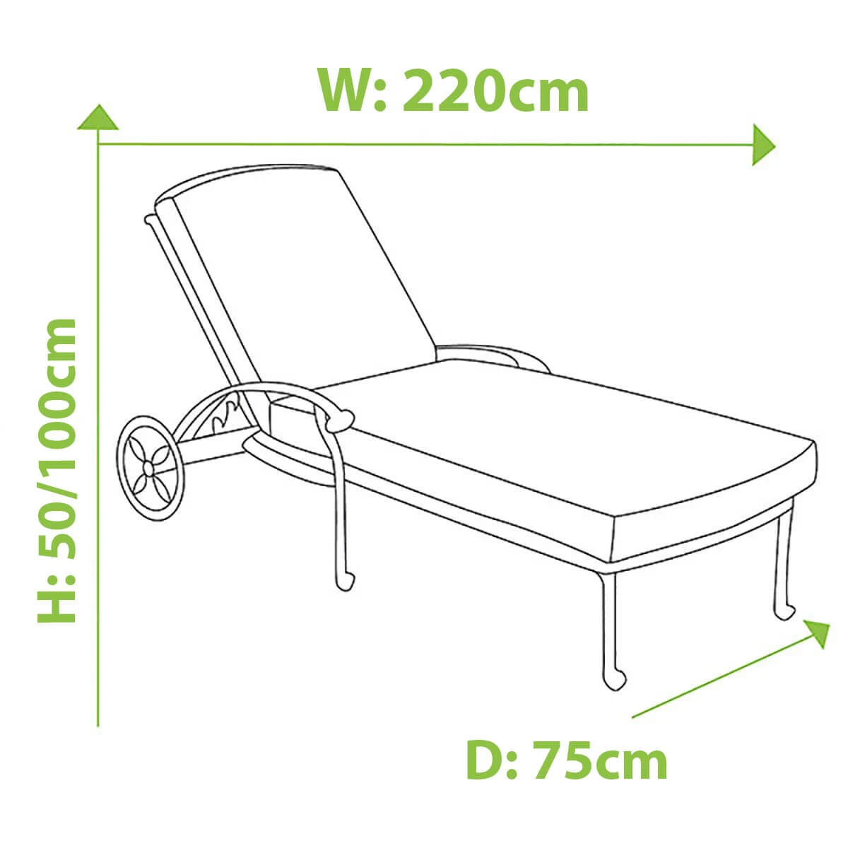 Hartman Capri Lounger In Bronze And Amber - Image 2