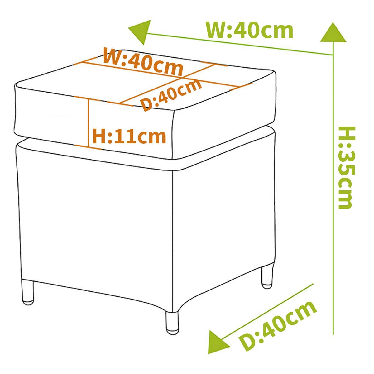 Hartman Heritage Stool With Cushion Beech / Dove - Image 3