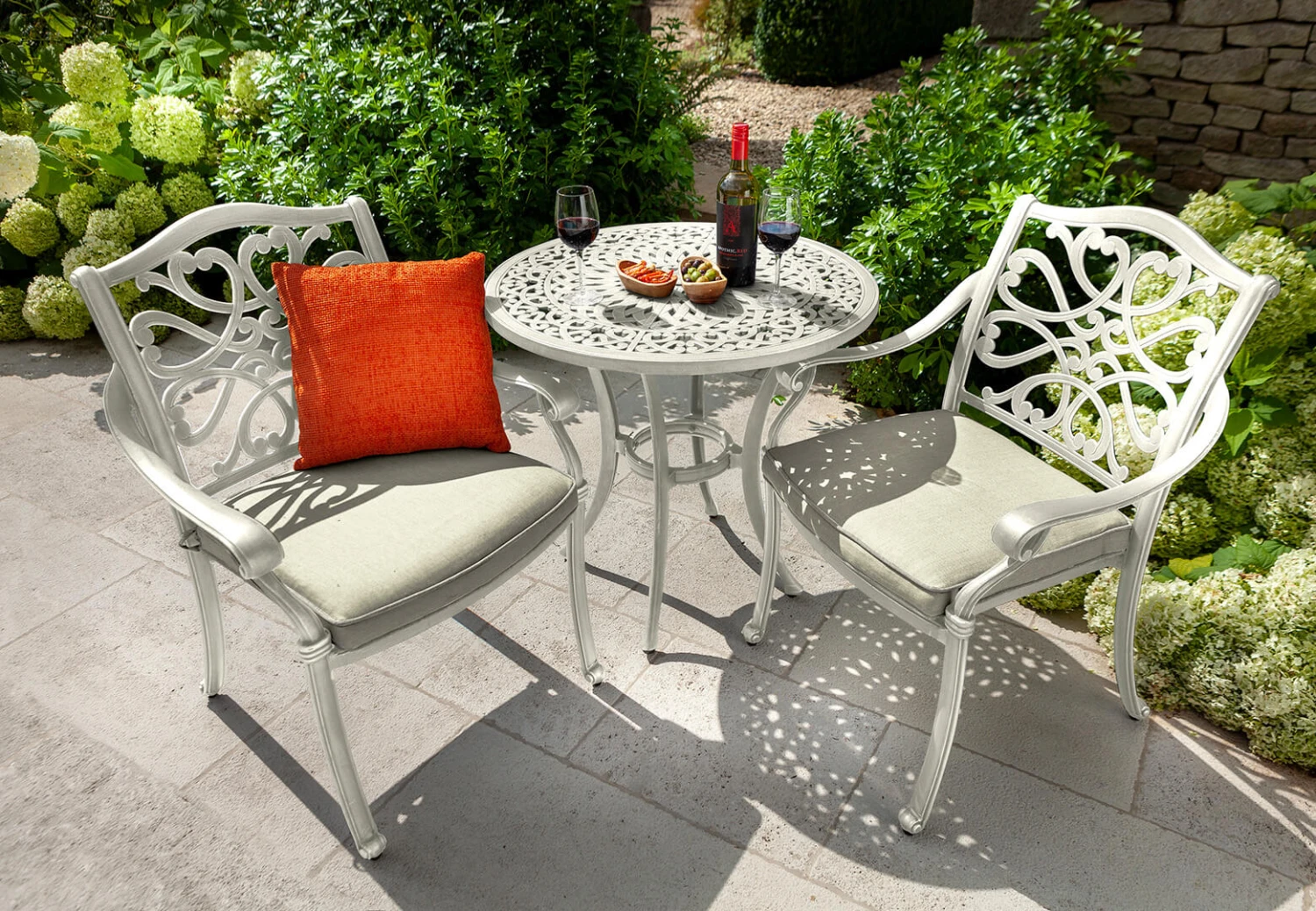 Hartman Capri Bistro Set In Maize / Wheatgrass - Image 2