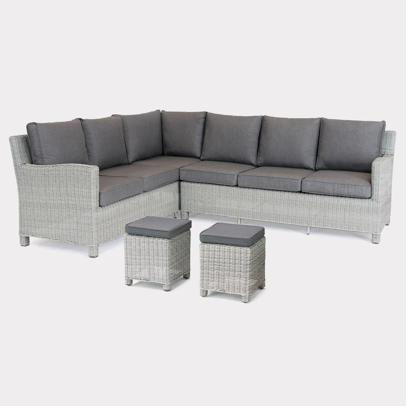 Kettler Palma Right Hand Corner Sofa With Fire Pit - Whitewash - Image 3