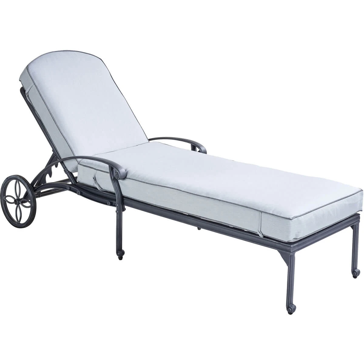 Hartman Amalfi Lounger In Antique Grey / Platinum - Image 2