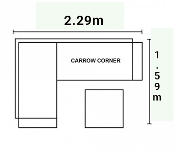 Norfolk Leisure Carrow Corner Sofa Set In Anthracite/Grey - Image 3