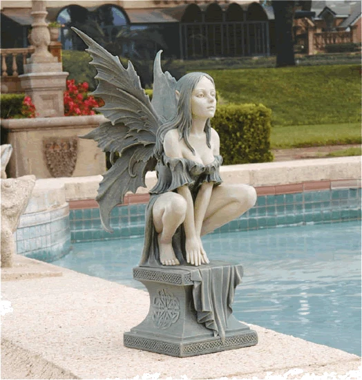 Celtic Fairy's Perilous Perch Garden Ornament By Design Toscano