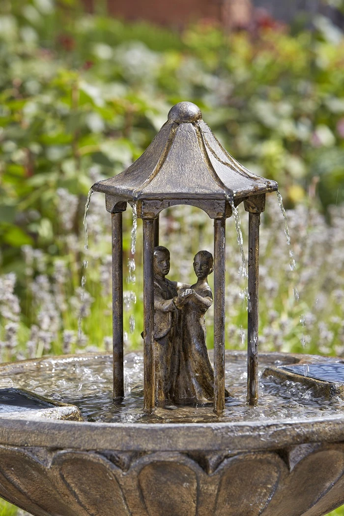 Solar Powered Water Feature - Dancing Couple - Image 3