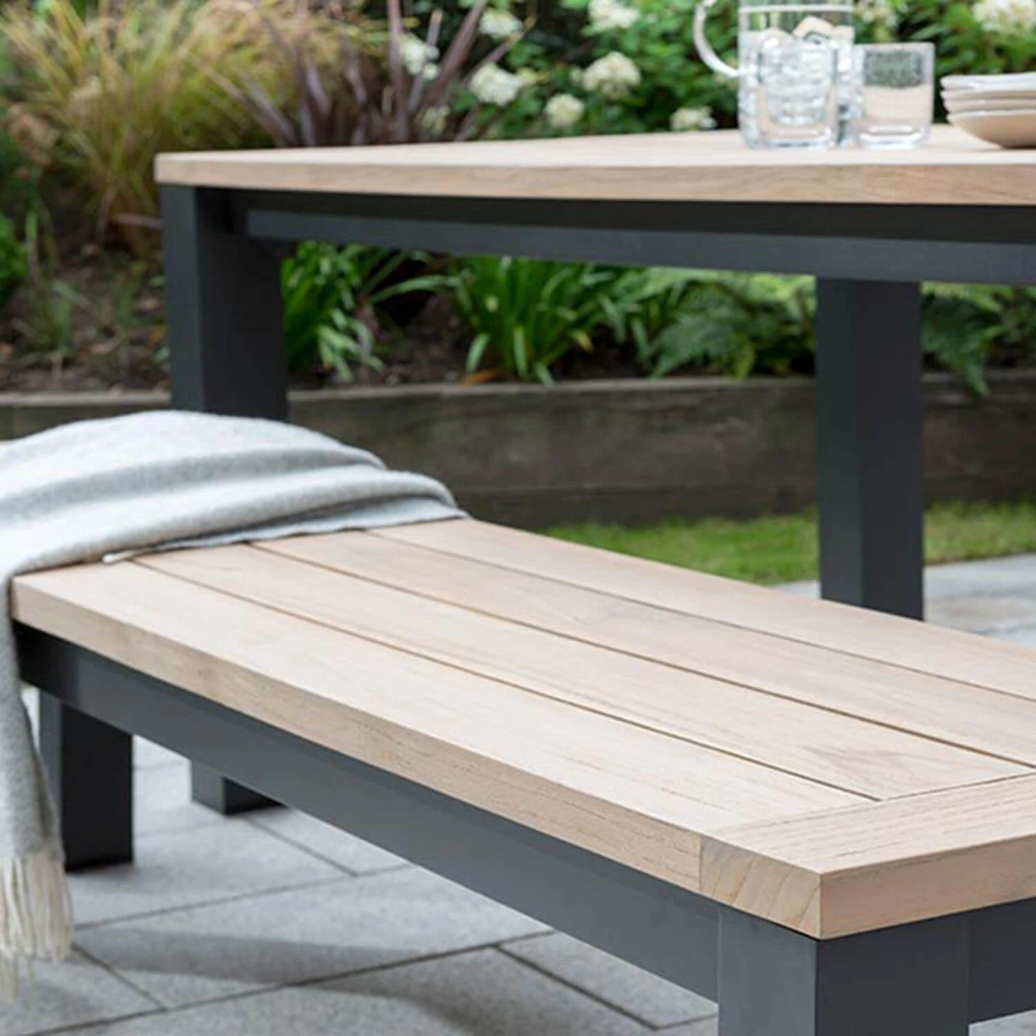 Kettler Elba Dining Table And Benches Set - Image 2