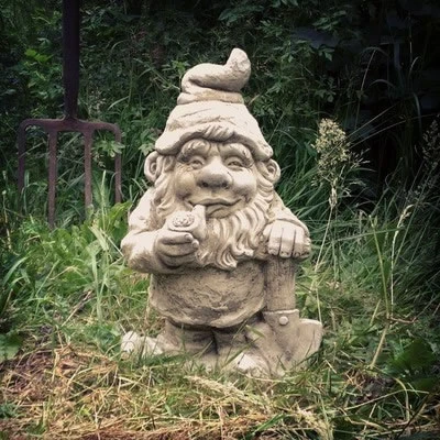 Gnome Smoking Stone