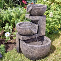 Solar Powered Water Feature - Genoa Cascade