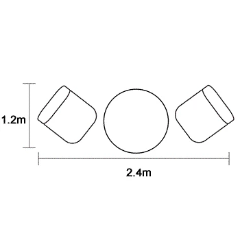 Hartman Heritage Tuscan Bistro Set In Ash / Slate - Image 5