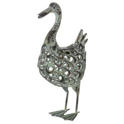 Smart Solar Metal Silhouette Duck Outdoor Light (1050640RS)