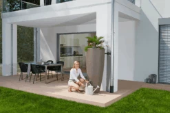 Garantia 2in1 Water Collector, 300 Litres, With Plant Cup In Taupe