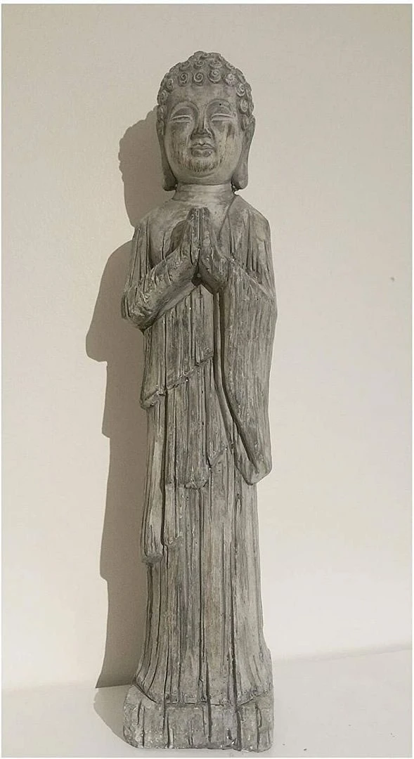 Standing Buddha - Stone Effect Finish
