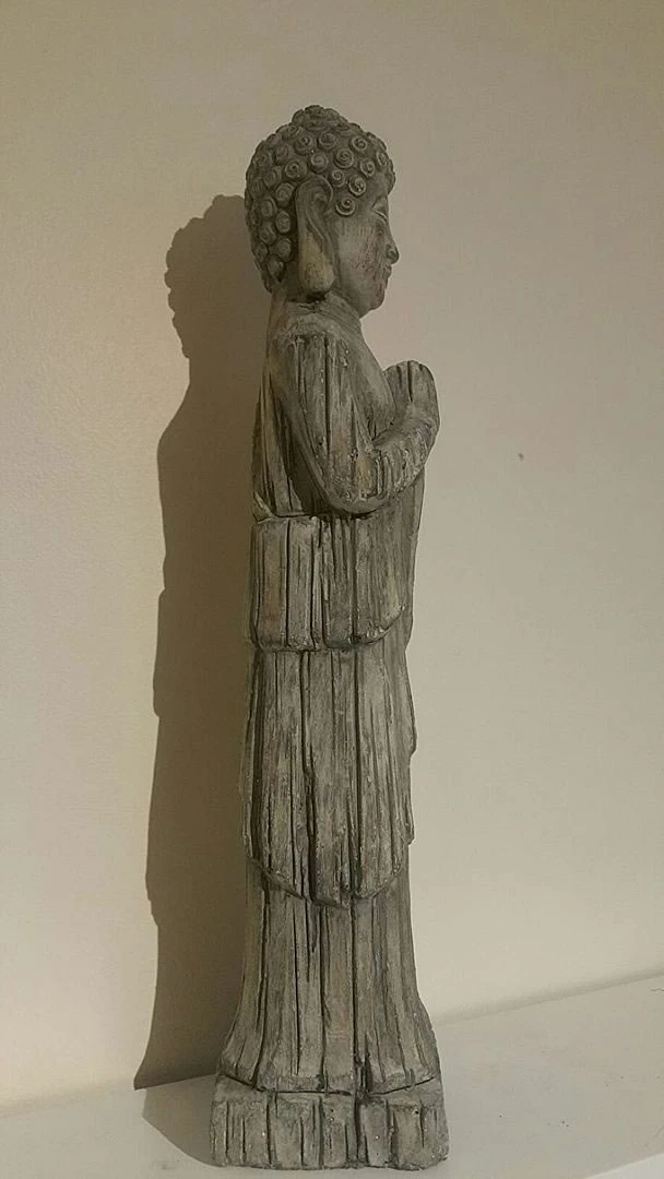Standing Buddha - Stone Effect Finish - Image 4