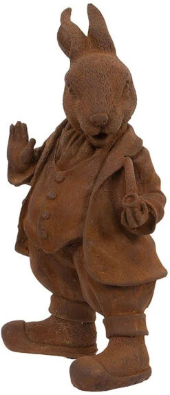 Cold Cast Iron Mr Rabbit Garden Ornament From Beatrix Potter