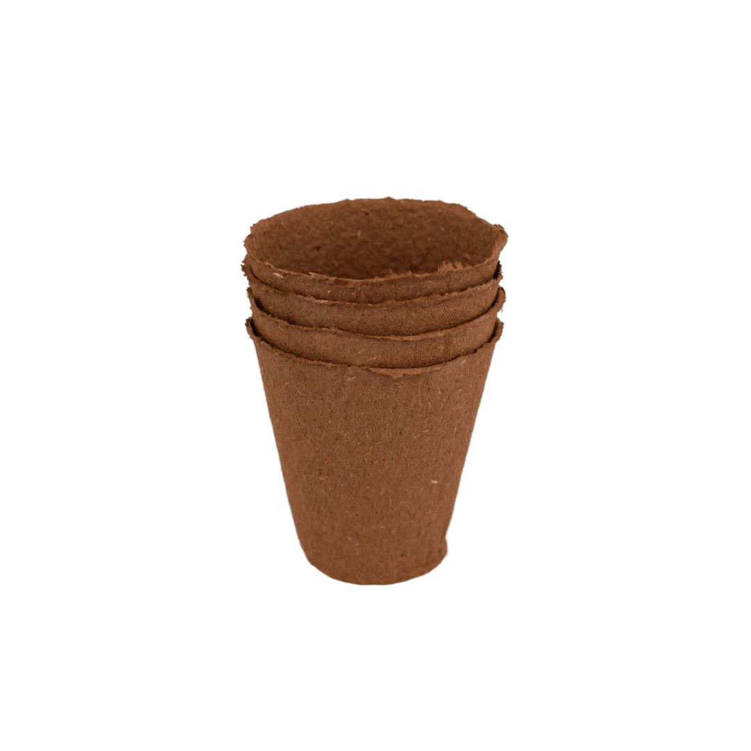 Nutley's 8cm Biodegradeable Organic Wood Fibre Plantable Plant Pots - Image 3