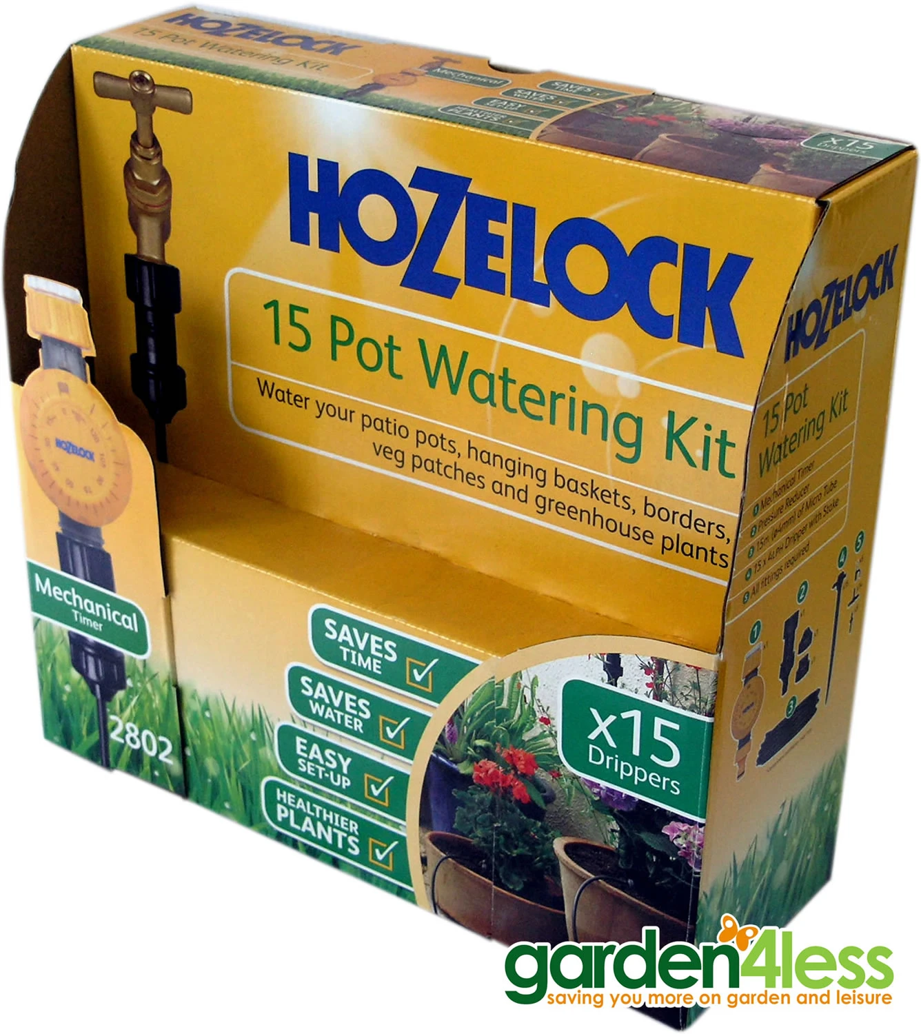 Hozelock 15 Pot Watering Kit With Mechanical Timer - Image 2