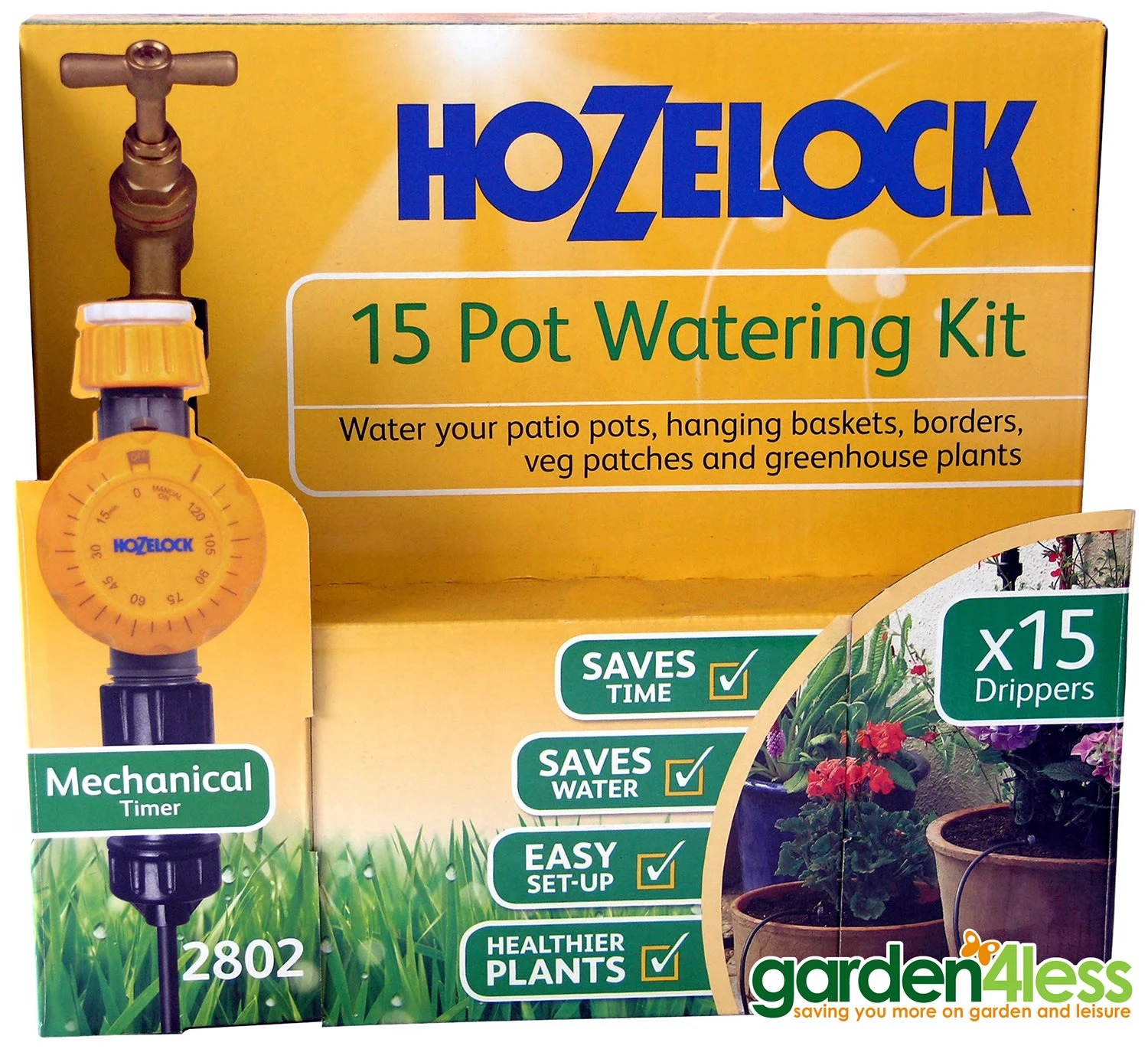 Hozelock 15 Pot Watering Kit With Mechanical Timer
