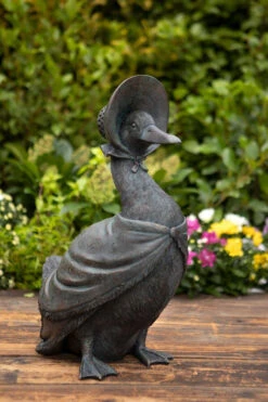 44 Cm Jemima Puddle Duck Solid Resin Sculpture Garden Ornament Beatrix Potter
