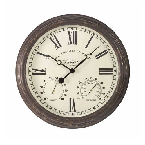 Bickerton Outdoor Wall Clock And Thermometer