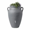 Garantia Antique Amphora Water Butt, 360 Litres, In Dark Granite