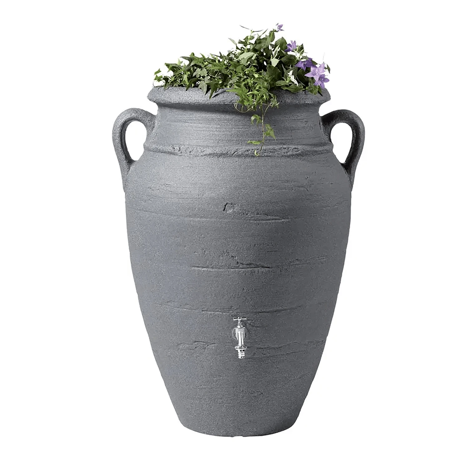 Garantia Antique Amphora Water Butt, 360 Litres, In Dark Granite