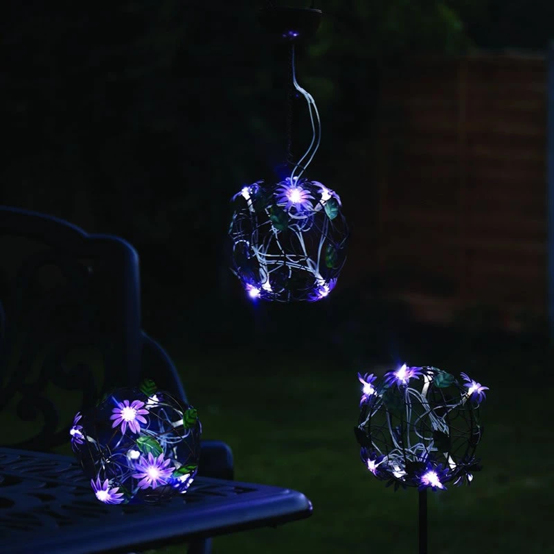 Cole & Bright Solar Flower Ball Table Light (L26425)