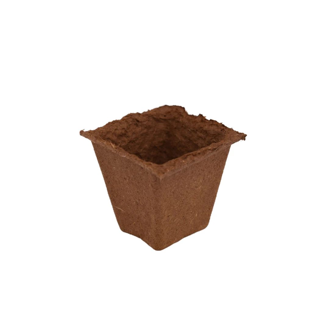 Nutley's 6cm Square Biodegradable Organic Wood Fibre Plantable Plant Pots