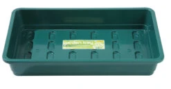 6x Garland Standard Full-Size Seed Trays: Green, With Holes
