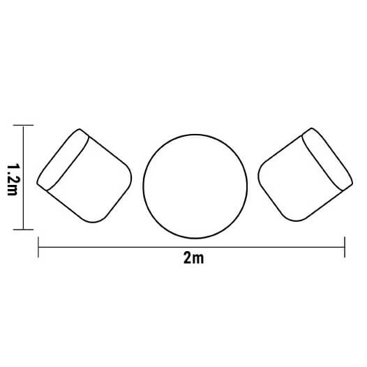 Hartman Capri Bistro Set In Maize / Wheatgrass - Image 3