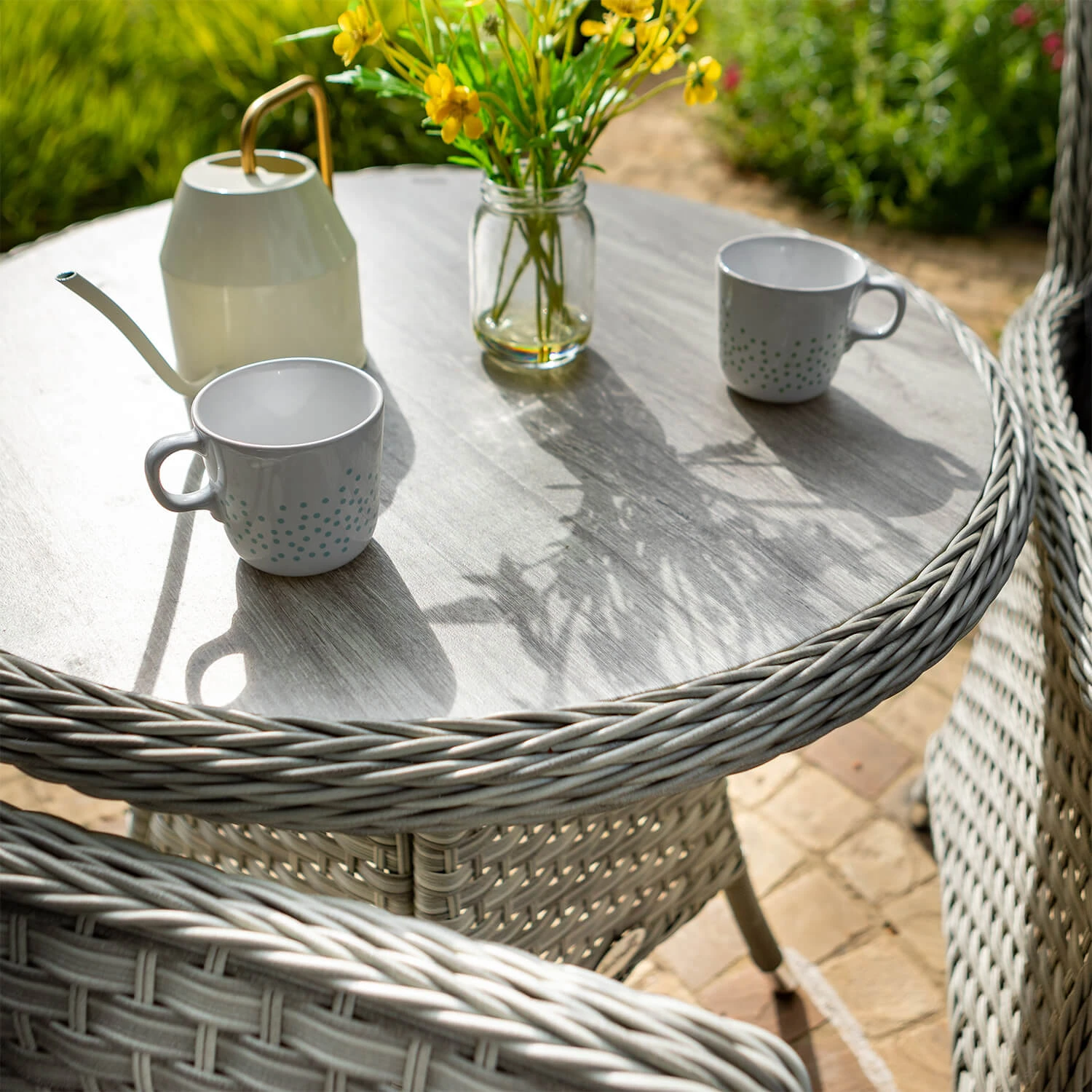 Hartman Heritage Tuscan Bistro Set In Ash / Slate - Image 3