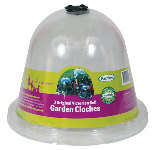 3 Haxnicks Original Victorian Bell Jar Cloches - No Pegs