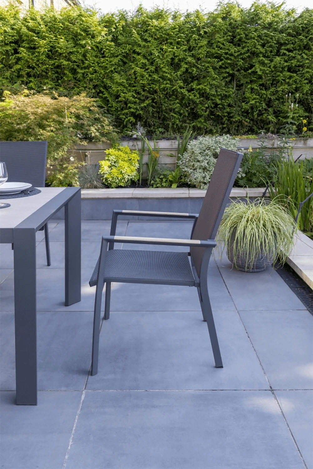 Kettler Surf Active 8 Seater Rectangular Dining Set In Iron Grey - Image 4