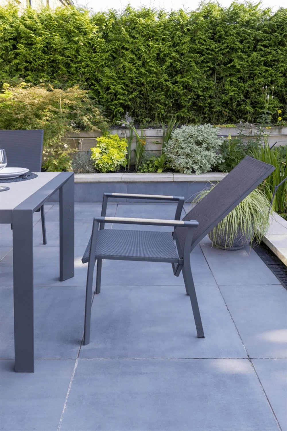 Kettler Surf Active 6 Seater Rectangular Dining Set In Iron Grey - Image 5