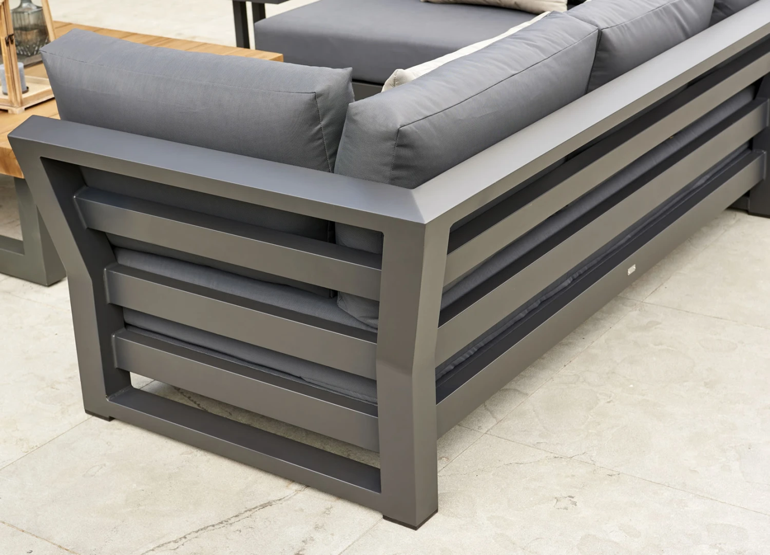 LIFE Nevada Full Corner Sofa Set In Carbon - Image 2