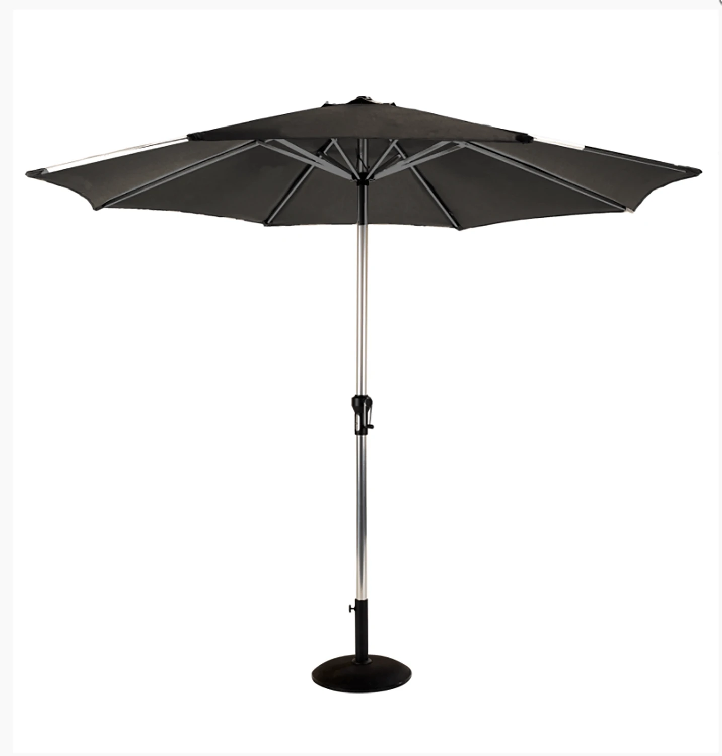 Hartman Luxury Round 3m Parasol - Dark Grey