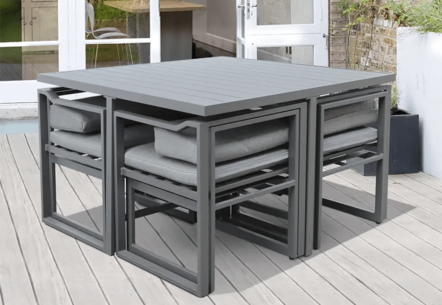 Kettler Menos Versa 8 Seat Compact Dining Set - Image 2