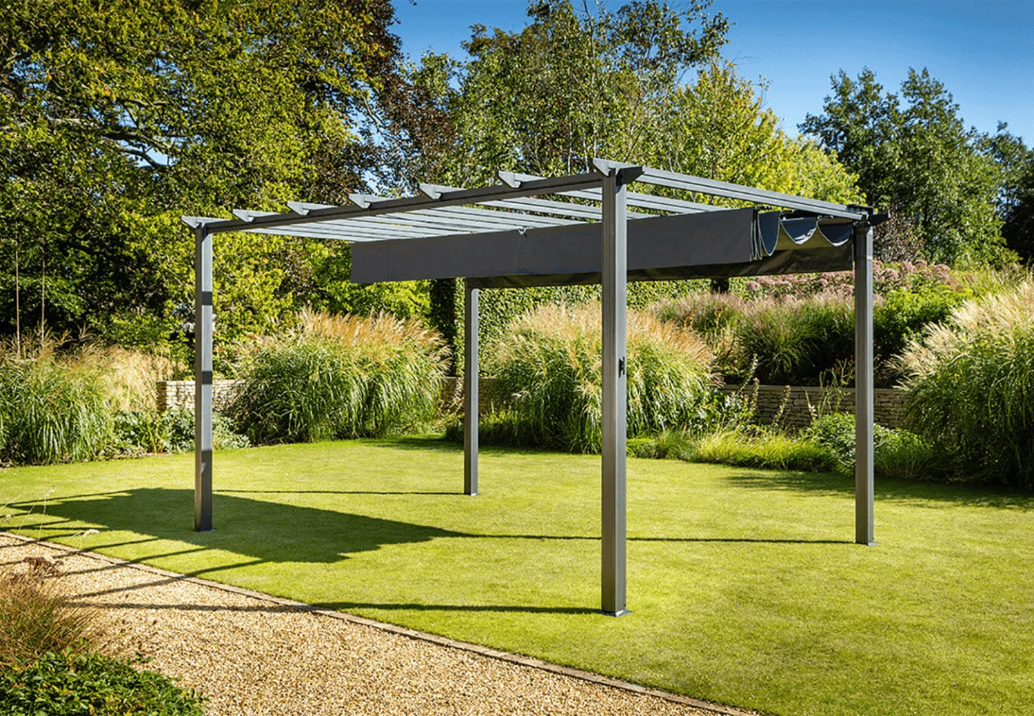 Hartman Roma Pergola 4m X 3m - Grey - Image 2