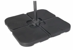 Norfolk Leisure Royce 100kg Four Part Parasol Base - Black